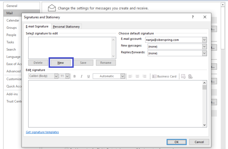 how to add an email signature in microsoft outlook