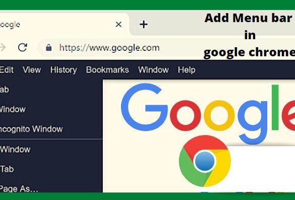 google chrome menu bar install
